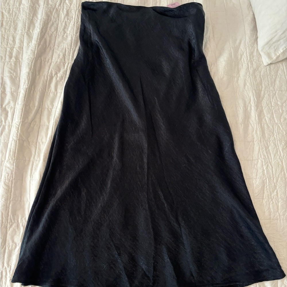 Satin Black Women's Skirt